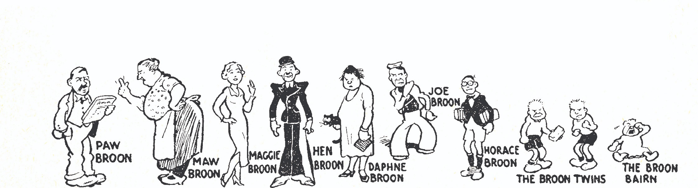 Original Broons sketches 1936 1